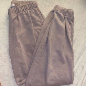 Brandy melville sweatpants light pink OS